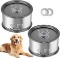 2PCS 3.5L No Spill Dog Water Bowl 118oz Stainless Steel Slow Water Bowl for Small Medium Large Dogs Splash Proof Pet Bowl with Anti-Slip Mat for Sloppy Messy Drinkers