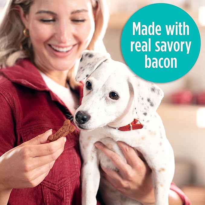 Milk-Bone Soft & Chewy Dog Treats Made with Real Bacon, 25 Ounce (Pack of 2)