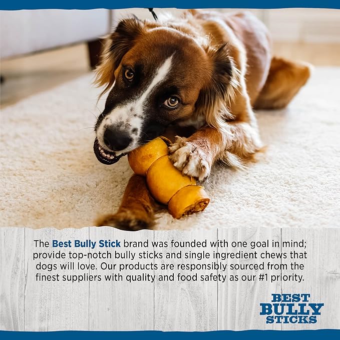 Best Bully Sticks Chicken-Wrapped Beef Cheek Treats - Large 4 Count (Pack of 1) - All-Natural, Collagen-Rich, Rawhide Alternative