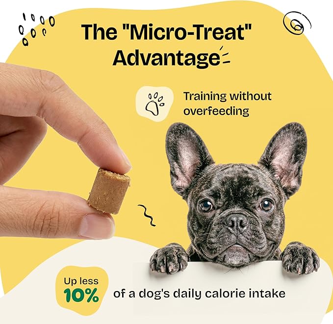 Forever Puppy Grain-Free Chicken & Liver Dog Treats for Puppies & Adults - Natural Training Rewards for All Breeds - Wholesome Bite-Sized Snacks in Resealable Pouch, No Added Sugar