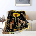 Giraffe Blanket Giraffe Decor Throw Blankets Cozy Fleece Flannel Blanket Soft Warm Plush Lightweight Bedding Little Giraffes Gifts for Women Men Girls Boys for Couch Sofa Bed 50"X60"