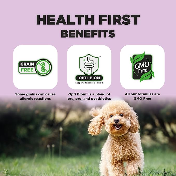 Nature's HUG Hypoallergenic Dry Dog Food for Adult Toy & Small Breeds – Complete & Balanced Nutrition, Sensitive Stomach Support, High-Protein, Grain Free – 5lb