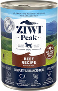 ZIWI Peak Canned Wet Dog Food – All Natural, High Protein, Grain Free, Limited Ingredient, with Superfoods (Beef, Case of 12, 13.75oz Cans)