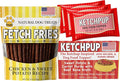 Chicken Jerky Fries (5 oz) + 3-Pack Dipping KetchPup Sauce (4.5 oz) – Made in USA with Natural Ingredients – American Classics for Pets