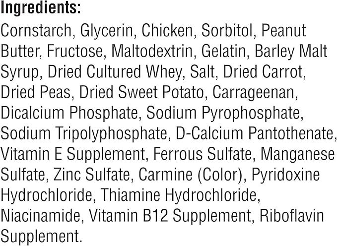 SmartBones Small Bones Chicken & Peanut Butter No-Rawhide Dog Chews,11 oz.,Count of 6,(Pack of 3)