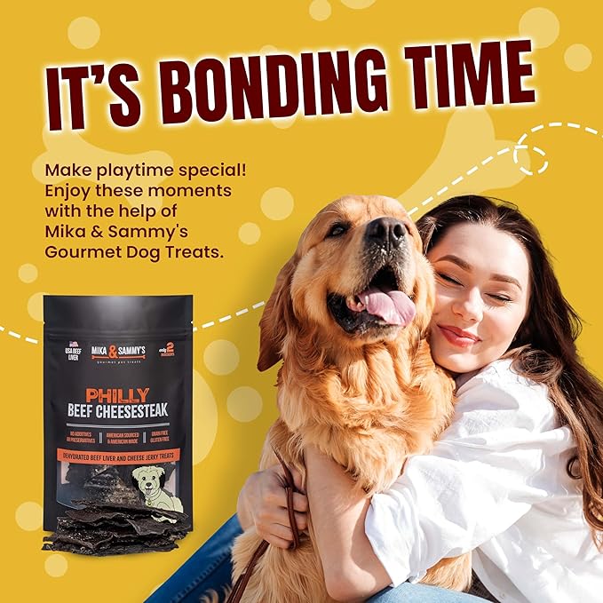 Mika & Sammy's Gourmet Beef Liver Jerky Dog Treats Made in The USA. (Beef Cheese 12 oz)