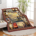 Christian Jesus Blanket Inspirational Bible Verse Religious Faith Healing Prayer Throw Scripture Spiritual Catholic Gifts for Men Women Boys Girls Kids Adults Plush Fuzzy Fleece Decor 60''X80''