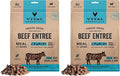 Vital Essentials Freeze Dried Dog Food,Raw Beef Crunchy Mini Nibs | Complete Meal or Topper | 96% Beef,Organs & Bone-| Limited Ingredient,High Protein,Grain Free Dry Dog Food-| 14 oz Bag,(Pack of 2)