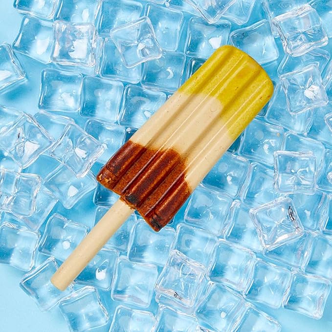 SPOT Pup Ice Dog Treats – Freeze-at-Home Edible Chews for Medium Breed Dogs & Puppies, Banana & Carob Flavor (No Chocolate), 2ct Rocket Lollies with Real Chicken