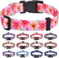 Dog Collar for Small Dogs Cats, Soft Comfy Pet Collar for Small Medium Large Dogs, Floral Pattern for Boy Girl Puppy Dogs Cats(Floral C,XS)