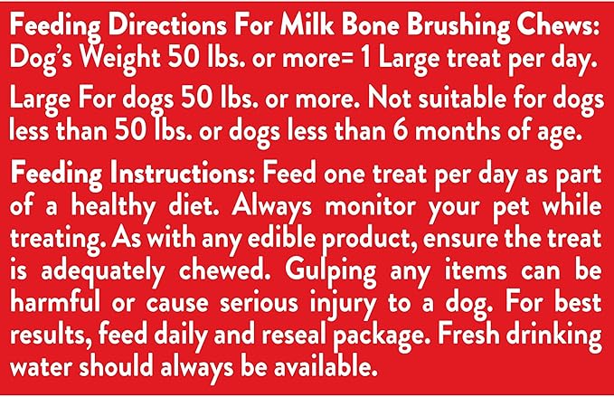 Milk-Bone Brushing Chews Original Chicken Flavor Daily Dental Dog Treats, Large, 24.2 Oz. Bag (Pack of 5)