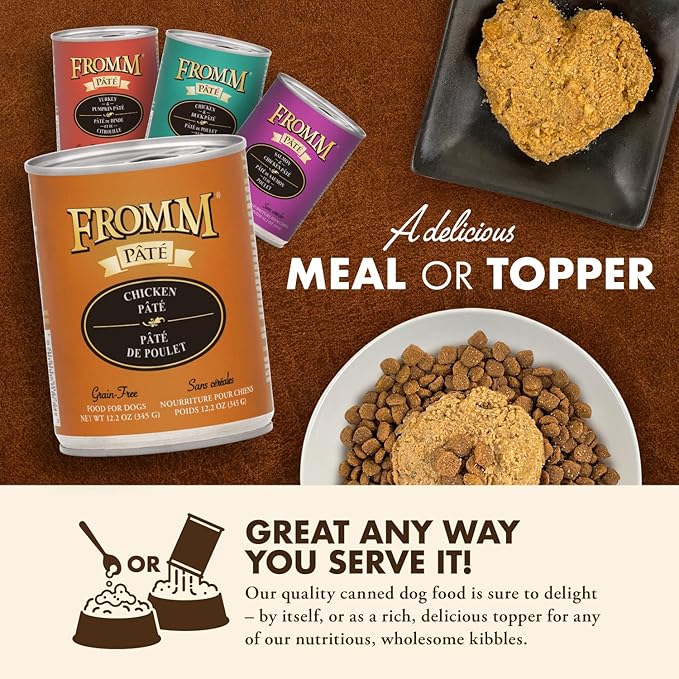 Fromm Chicken Pate Dog Food - Premium Wet Dog Food - Chicken Recipe - Case of 12 Cans