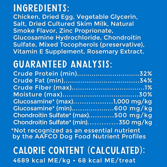 Happy Hips Grilled Dog Treats, Chicken, 12 oz. Pouch (Pack of 2)