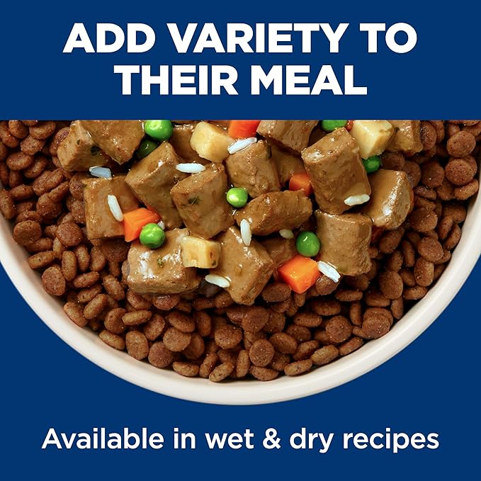 Hill's Science Diet Adult 1-6 Healthy Cuisine Wet Dog Food, Braised Beef, Carrots, & Peas Stew, 12.5 oz. Cans, 12-Pack