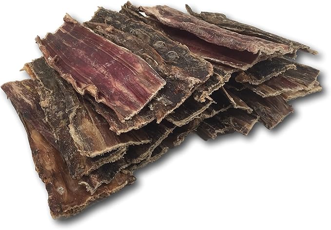 Top Dog Chews 10"- 12" All Natural Beef Esophagus Jerky, 30-Pack – Free Range Beef Gullet Jerky Dental Treats for Dogs, Single-Ingredient Dog Treats for Small, Medium & Large Dogs