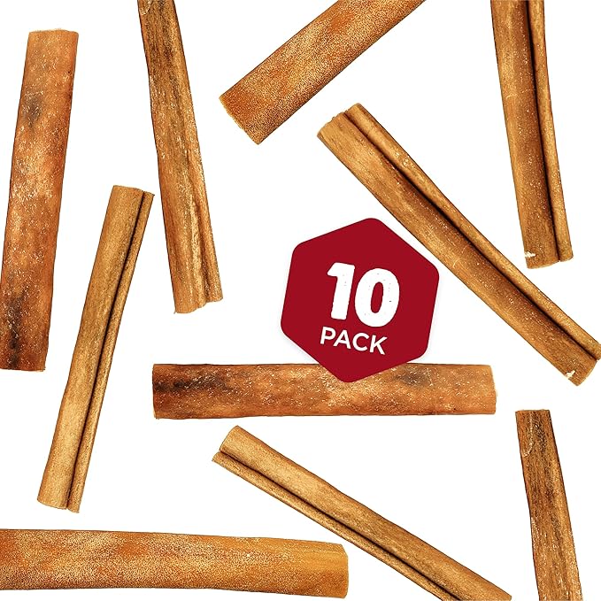 Best Bully Sticks 6 Inch Natural Collagen Sticks for Dogs - 10 Count (Pack of 1) - Long-Lasting, Rawhide Free, Beef Treat