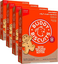 Buddy Biscuits 16 oz Box of Grain-Free Crunchy Dog Treats Made with Natural Peanut Butter (Pack of 4)