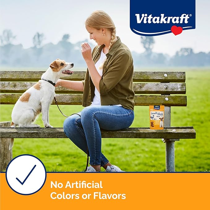 Vitakraft Meaty Morsels Mini Dog Treats – Over 70% Real Meat - Chicken & Sweet Potatoes – Extra-Soft, for All Dog Sizes & Ages – Training – Tender Treats – Resealable 1.69 oz Bag
