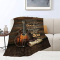 Guitar Gifts Blanket Rock Christian Guitar Throw Blankets Cozy Fleece Flannel Blanket Soft Warm Plush Lightweight Blanket Music Gifts for Guitar Players Men Women Boys Girls for Couch Sofa Bed 50"X60"
