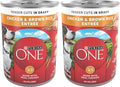 Purina ONE Natural High Protein Dog Food, Tender Cuts in Gravy Chicken and Brown Rice Entrée - 13 Ounce (Pack of 24)