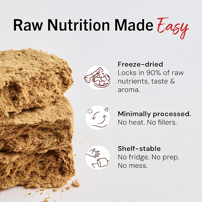 Stella & Chewy's Freeze-Dried Raw Dinner Patties - Chicken Recipe - High Protein Grain-Free Puppy & Dog Food - Perfect For Picky Eaters - 5.5 oz
