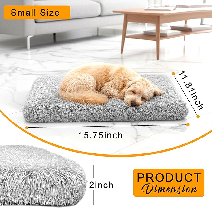 Dog Bed, pet beds (Small) - Premium Quality, Washable & Portable, Eco-Friendly, Multiple Sizes, Stylish Design, Removable Cover, Size Small(15.75 X 11.81 X 2) inch