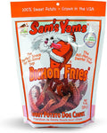 Sams Yams Sweet Potato Dog Treats, Healthy Dog Treats for Small & Medium Dogs, Sweet Potato Dog Treats Made in USA, High Fiber, Vegan Dental Chews - Bichon Fries, Sweet Potato Dog Chewz, 9oz (1 Pack)