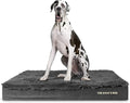 The Dog’s Bed Orthopedic Memory Foam Dog Bed for XXL Dogs, Waterproof Washable Cover, Anti-Slip Base, Calming Surface – CertiPUR-Certified Foam, Grey Fur, 6 Inch Thick