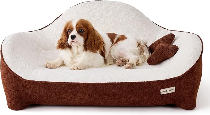Cooling Orthopedic Dog Bed Medium Size Dog, High-Resilience Memory Foam Support, All-Season Comfort Pet Bed with 3 Washable Removable Cover & Waterproof Liner, Never Sag Dog Couch with Bone Toy