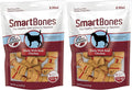 SmartBones with Real Chicken Mini Chews 8 Count, Rawhide-Free Chews for Dogs (Pack of 2)
