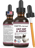 NODENS Cat Hip and Joint Liquid Glucosamine for Cats with Chondroitin – All Natural Cat Joint Supplement for Senior Cats Pain Relief Anti-inflammatory for Improved Joint Flexibility & Mobility 2oz