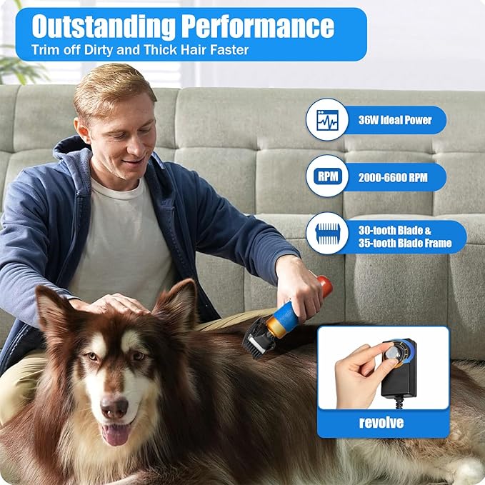Sheep Goat Shears Hand Clippers Electric Animal Shave Grooming Tool for Farm, with for Dogs Cat Goat Alpaca, Llamas, Angora Rabbits
