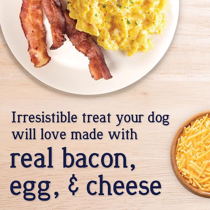 Stewart Freeze Dried Dog Treats, PuffPop Bacon, Egg, and Cheese Recipe, Gluten Free, 5.8 Ounce Resealable Pouch, Made in USA, Dog Training Treats