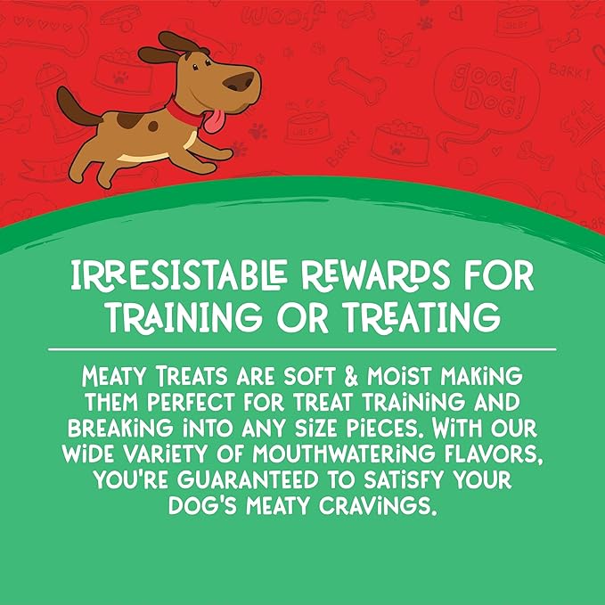 Meaty Treats Gourmet Cuts Beef & Rice Flavor Soft & Chewy Dog Treats, 25-oz.