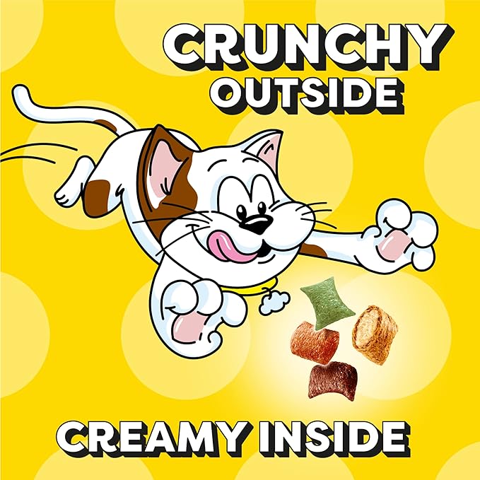 Temptations Cat Treat ShakeUps, Crunchy and Soft Cat Treats, Clucky Carnival, 2.47 oz. Pouches (Pack of 12)