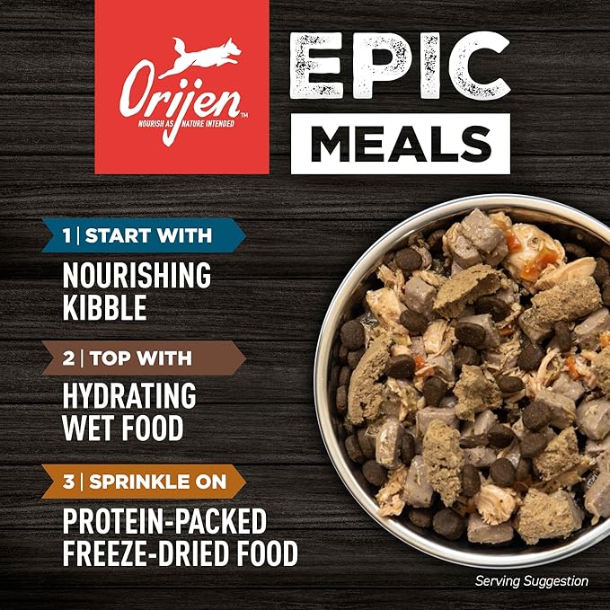 ORIJEN Amazing Grains High Protein Dry Dog Food Puppy Recipe 4lb Bag