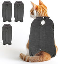 3 PCS Cat Recovery Suit for Spay Abdominal Wounds Female, Cat Onesie for Cats After Surgery, Pet Surgery Recovery Suit Kitten Onesie for Cats Anti Licking