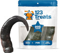 123 Treats Buffalo Horns for Dogs – (2 Count), Large 9-11 inches, Long Lasting Dog Treats for Aggressive Chewers, 100% Natural, Rich in Protein & Low in Fat, Support Dental Health