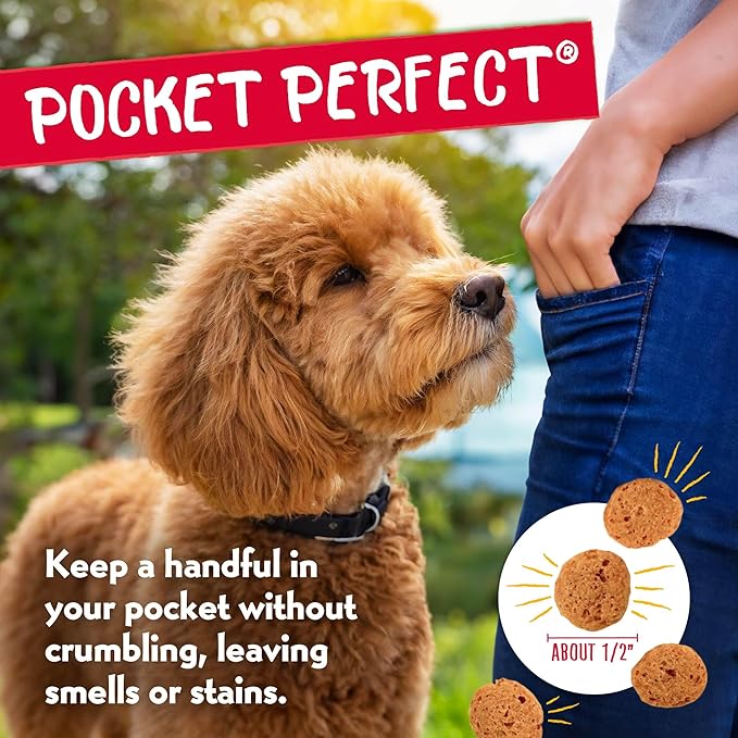 Charlee Bear Crunchy Dog Training Treats, Low Calorie (3 Kcal), Grain Free Natural Mini Dog Treats for Puppies, Small, Medium & Large Dogs, USA Made, Healthy 2 Flavor Variety Pack 8oz (4-Pack)