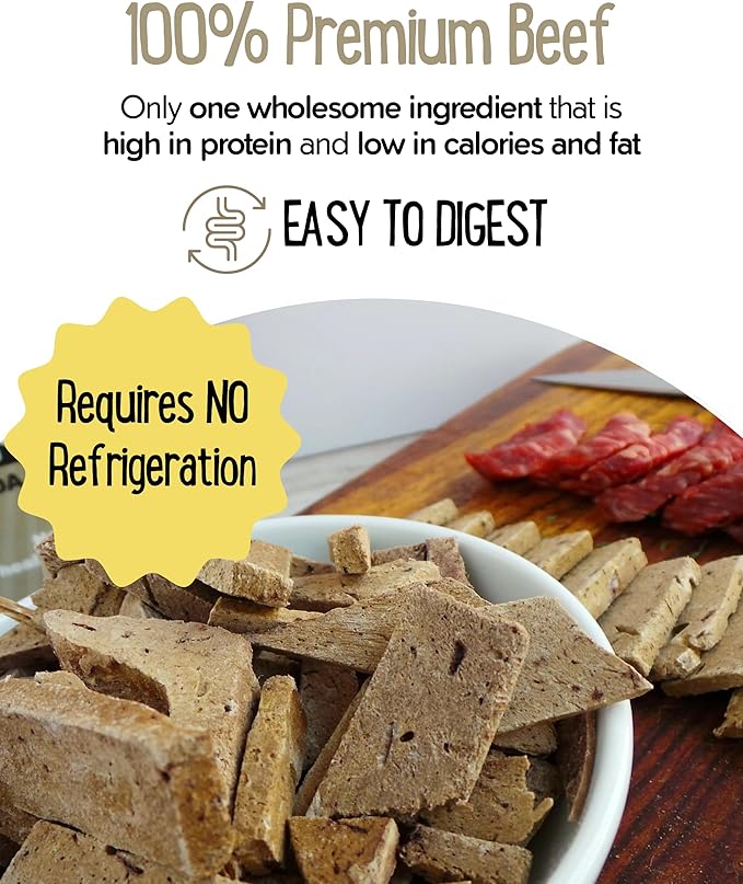Freeze-Dried Beef Liver Dog Treats | High-Protein Training Snacks for Dogs & Puppies | Grain-Free Pet Treats for Small, Medium, & Large Breeds | Made in The USA