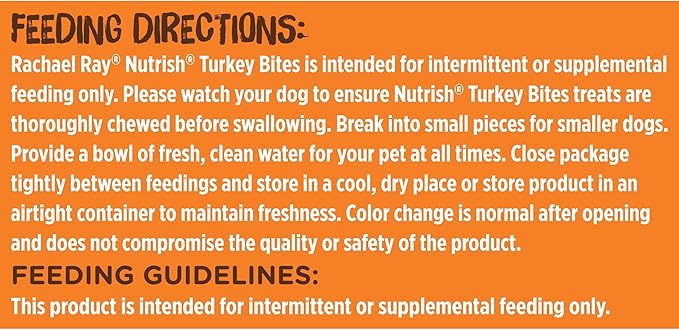 Nutrish Rachael Ray Turkey Bites Turkey Recipe with Hickory Smoke Bacon Flavor Dog Treats, 12 oz. Pouch (Pack of 2)