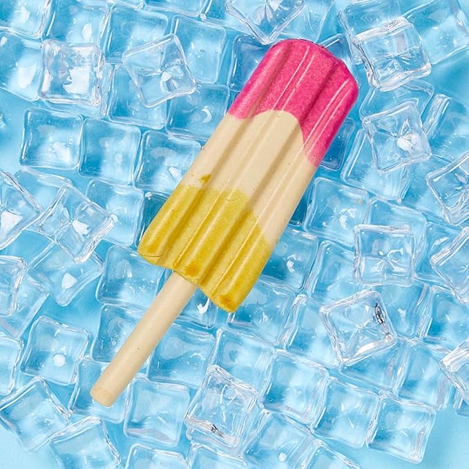 SPOT Pup Ice- Ready to Freeze at Home Dog Treats-Edible Chews for Medium Breed Dogs & Puppies with Real Chicken to Keep Your Pup Cool Year Round, Rocket Lollies Strawberry and Banana Flavor, 2pcs