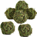 Hamiledyi Rabbit Chew Ball Timothy Grass Grinding Small Animal Activity Play Chew Toys for Bunny Rabbits Hamster Guinea Pigs Gerbils
