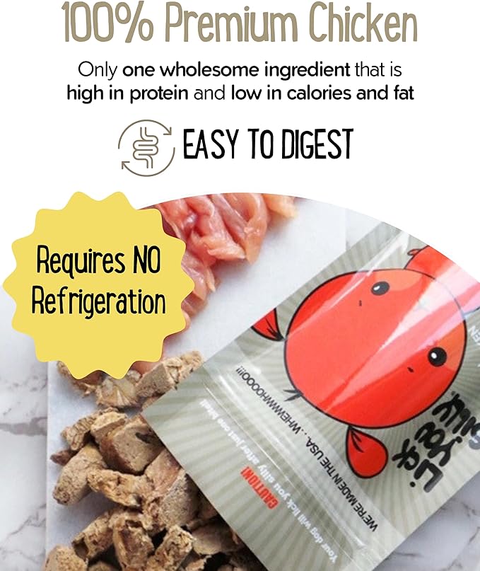 Freeze-Dried Chicken Liver Dog Treats | High-Protein Puppy Training Treats for Small, Medium, & Large Dogs | Grain-Free, All-Natural Pet Snacks | Made in The USA