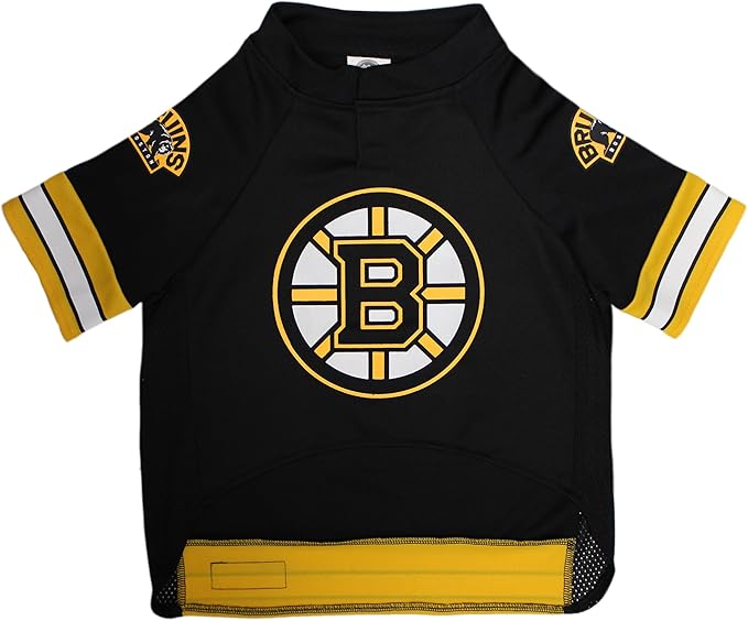 Pets First NHL Boston Bruins Jersey for Dogs & Cats, Large. - Let Your Pet Be A Real NHL Fan!