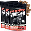Bully Max Puppy Training Treats - Soft Chews Dog Food Supplements & Vitamins for Brain, Skin & Coat Health - Glucosamine & Chondroitin for Joint Support – Multivitamin Food Topper for Puppies - 3 Bags