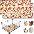 2 Pack Guinea Pig Cage Liners, Waterproof Reusable Guinea Pig Cage Liners,Waterproof Super Absorbent Pee Pads for Small Animals,12x24 inch 2pack