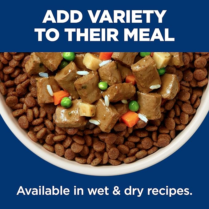 Hill's Science Diet Adult 1-6 Wet Dog Food, Beef & Vegetables, 12.8 oz. Cans, 12-Pack