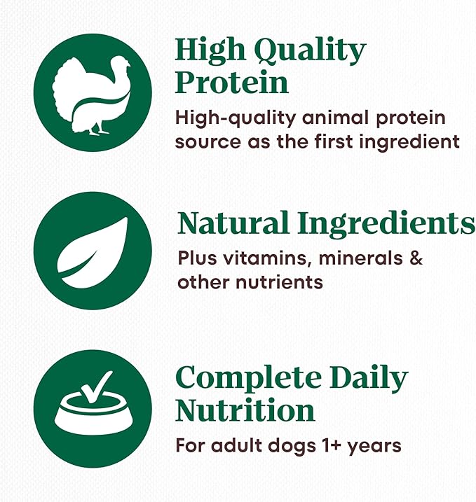 Nutro Limited Ingredient Diet Adult Canned Dog Food, Grain Free Wet Dog Food Cans Premium Loaf Turkey & Potato Recipe, 12.5 oz. (12 Count)