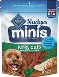 Blue Buffalo Nudges Minis Jerky Cuts Made with Real Chicken, Natural Dog Treats Mineral-Enhanced for Flavor, 10 oz. Bag